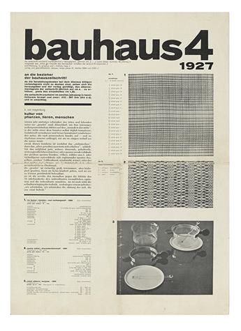 BAUHAUS. Gropius, Walter and Moholy-Nagy, Laszlo; Editors. Bauhaus: Die Zeitschrift erscheint vierteljärlich. Number 3 (2 variants) a